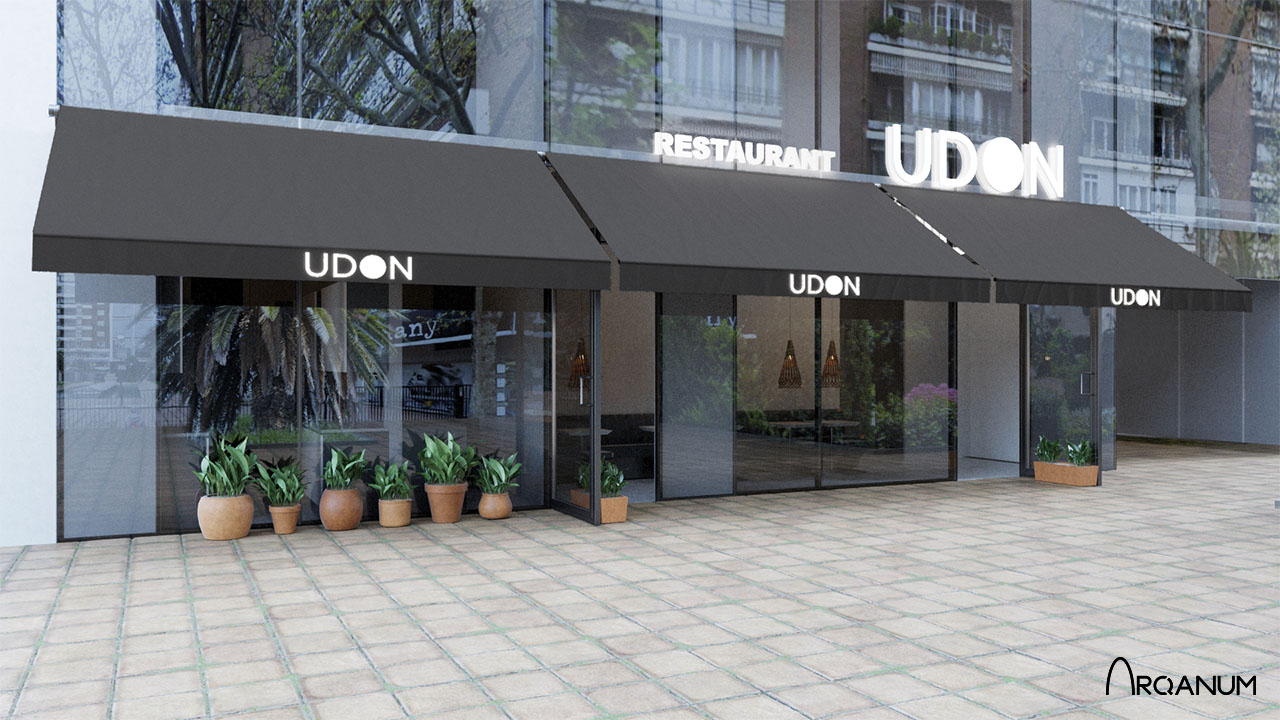 Udon restaurant, facade